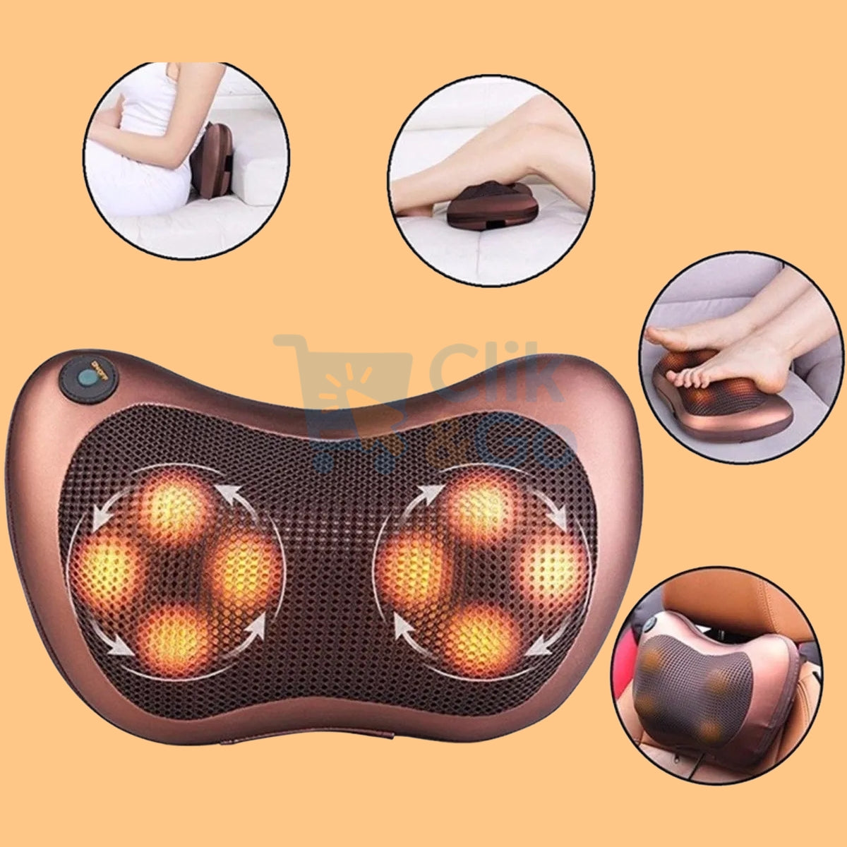 Cojín Masajeador Vibrador – Terapia diaria para músculos tensos y fatiga
