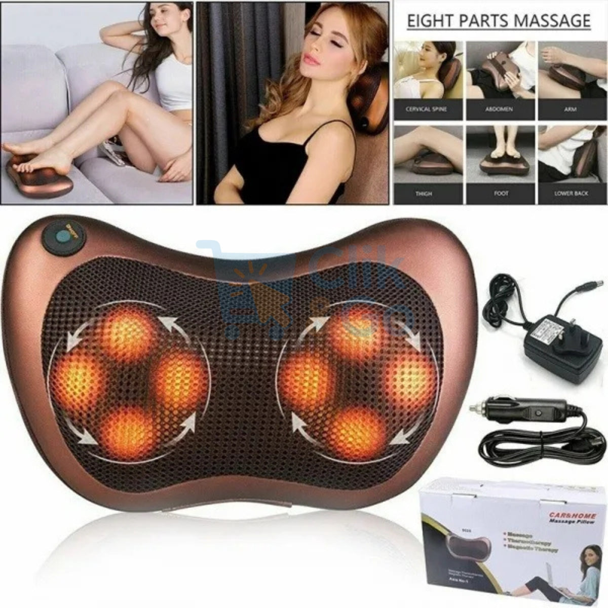 Cojín Masajeador Vibrador – Terapia diaria para músculos tensos y fatiga