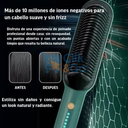 Cepillo Alisador iónico 2 En 1