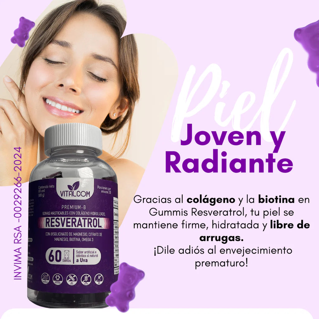 Gomitas Resveratrol Vitalcom